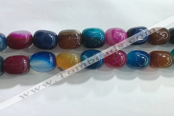 CNG8303 15.5 inches 15*20mm nuggets agate beads wholesale