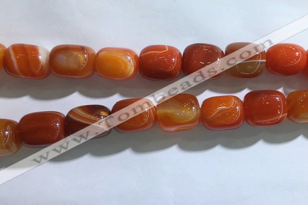 CNG8314 15.5 inches 15*20mm nuggets striped agate beads wholesale