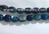 CNG8317 15.5 inches 15*20mm nuggets striped agate beads wholesale