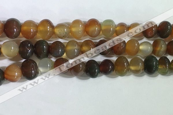 CNG8337 15.5 inches 10*12mm nuggets agate beads wholesale