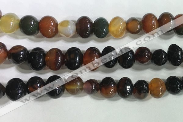 CNG8338 15.5 inches 10*12mm nuggets agate beads wholesale