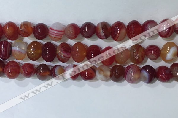 CNG8346 15.5 inches 10*12mm nuggets striped agate beads wholesale