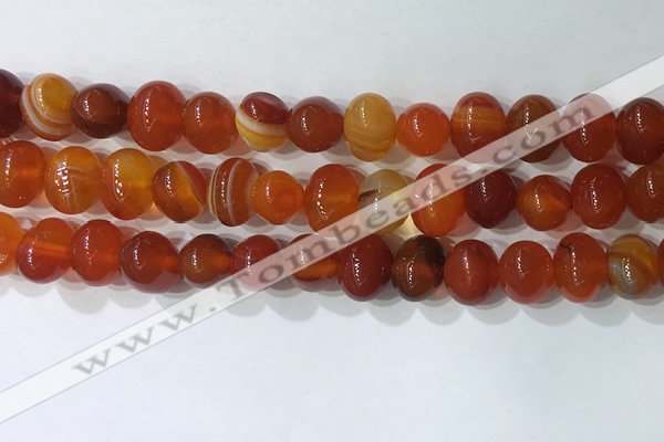 CNG8347 15.5 inches 10*12mm nuggets striped agate beads wholesale