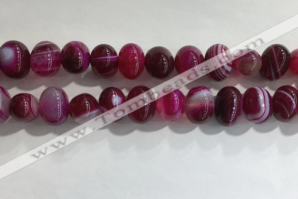 CNG8383 15.5 inches 12*16mm nuggets striped agate beads wholesale