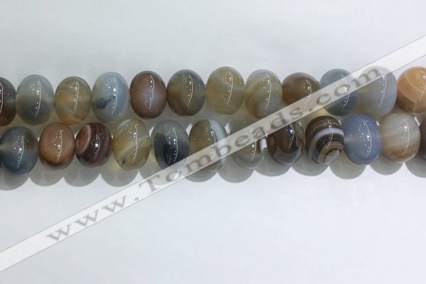 CNG8387 15.5 inches 12*16mm nuggets striped agate beads wholesale