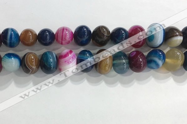 CNG8391 15.5 inches 12*16mm nuggets striped agate beads wholesale