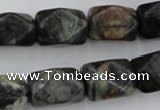 CNG840 15.5 inches 13*18mm faceted nuggets picasso jasper beads