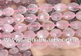 CNG8507 11*15mm - 13*18mm faceted nuggets rose quartz beads