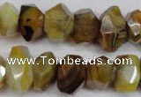 CNG851 15.5 inches 12*18mm – 13*22mm faceted nuggets agate beads