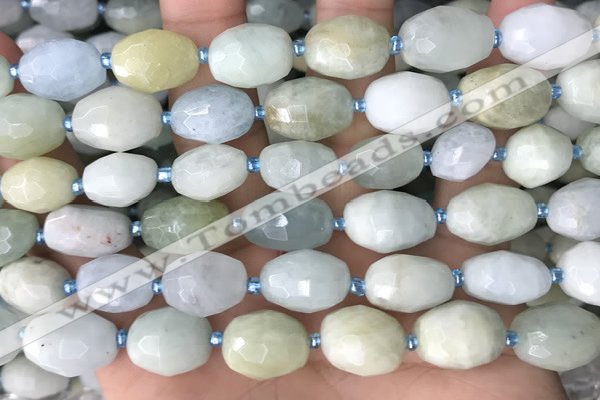 CNG8514 15.5 inches 12*14mm - 13*18mm faceted nuggets aquamarine beads