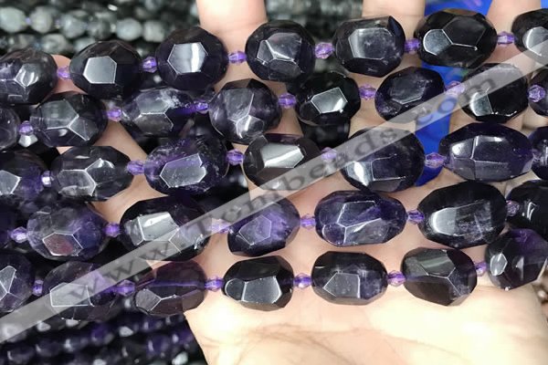 CNG8519 15.5 inches 12*16mm - 15*20mm faceted nuggets amethyst beads