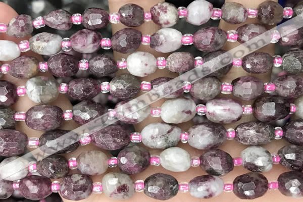 CNG8534 15.5 inches 6*8mm - 7*10mm faceted nuggets tourmaline beads