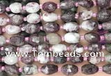 CNG8535 15.5 inches 8*10mm - 9*13mm faceted nuggets tourmaline beads