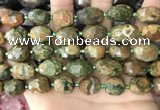 CNG8540 15.5 inches 10*14mm - 12*16mm faceted nuggets rhyolite beads