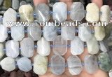 CNG8550 15.5 inches 13*18mm - 15*25mm faceted freeform aquamarine beads