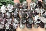 CNG8552 15.5 inches 13*18mm - 15*25mm faceted freeform tourmaline beads