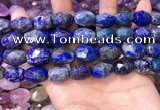 CNG8573 12*16mm - 15*20mm faceted nuggets lapis lazuli beads