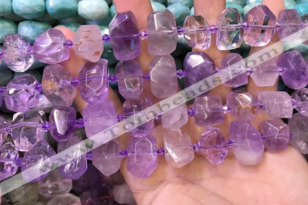 CNG8592 12*16mm - 13*18mm faceted nuggets ametrine beads
