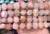 CNG8595 12*16mm - 13*18mm faceted nuggets pink aventurine beads