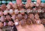 CNG8596 12*16mm - 13*18mm faceted nuggets moonstone beads