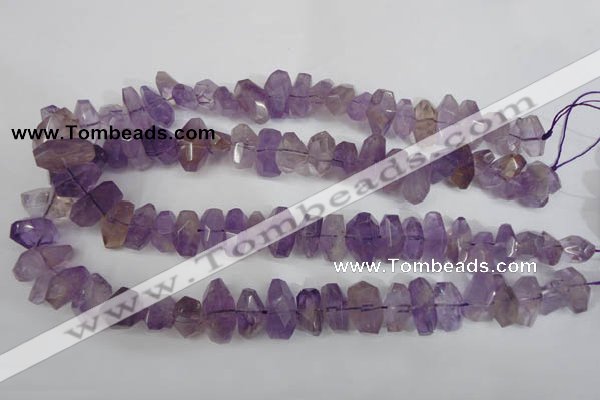 CNG861 15.5 inches 10*14mm – 13*20mm faceted nuggets amethyst beads