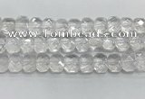 CNG8610 10*13mm - 12*16mm faceted freeform white crystal beads