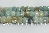 CNG8618 10*13mm - 12*16mm faceted freeform amazonite beads