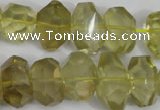 CNG865 15.5 inches 10*15mm – 12*20mm faceted nuggets lemon quartz beads