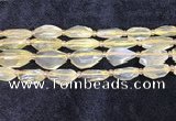 CNG8682 12*23mm - 15*25mm faceted freeform lemon quartz beads