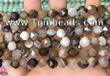 CNG8720 15.5 inches 6mm faceted nuggets agate gemstone beads