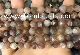 CNG8751 15.5 inches 8mm faceted nuggets moonstone beads wholesale