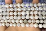 CNG8757 15.5 inches 8mm faceted nuggets white moonstone beads