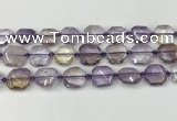 CNG8801 15.5 inches 16mm - 20mm faceted freeform ametrine beads