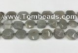 CNG8809 15.5 inches 16mm - 20mm faceted freeform moonstone beads