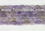 CNG8847 15.5 inches 8*12mm - 10*16mm nuggets matte ametrine beads
