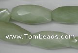 CNG885 15.5 inches 14*32mm faceted rice New jade nugget beads