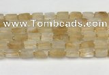 CNG8850 15.5 inches 8*12mm - 10*16mm nuggets matte citrine beads