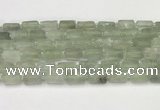 CNG8852 15.5 inches 8*12mm - 10*16mm nuggets matte green quartz beads