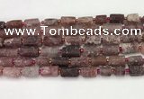 CNG8853 8*12mm - 10*16mm nuggets matte strawberry quartz beads