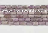 CNG8858 15.5 inches 8*12mm - 10*16mm nuggets matte kunzite beads