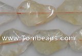 CNG889 15.5 inches 15*20mm – 20*30mm freeform citrine beads