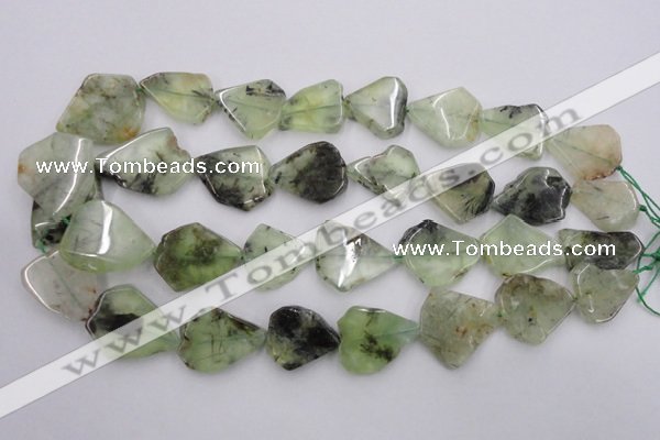 CNG891 15.5 inches 18*22mm – 25*30mm freeform prehnite beads