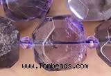 CNG8926 15 inches 14mm - 16mm faceted freeform ametrine beads