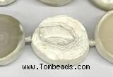 CNG8953 25*28mm - 32*35mm freeform druzy agate beads