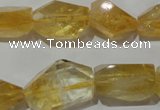 CNG902 15.5 inches 13*18mm – 15*25mm faceted nuggets citrine beads