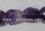 CNG903 15.5 inches 15*20mm – 18*26mm faceted nuggets amethyst beads