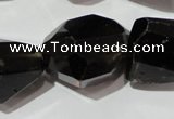 CNG905 15.5 inches 18*22mm – 20*32mm faceted nuggets smoky quartz beads