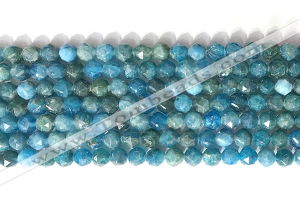 CNG9082 15.5 inches 6mm faceted nuggets apatite gemstone beads