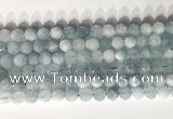 CNG9085 15.5 inches 8mm faceted nuggets aquamarine gemstone beads