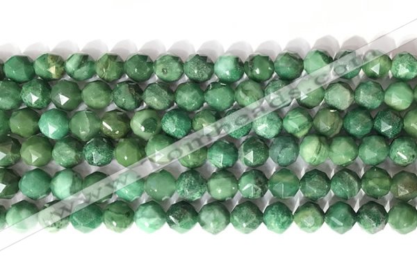 CNG9098 15.5 inches 8mm faceted nuggets African jade beads